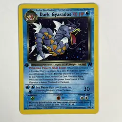 Dark Gyarados 8/82 Team Rocket Holo 1st Edition Pokemon - Image 1