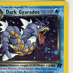 Dark Gyarados 8/82 Team Rocket Holo 1st Edition Pokemon - Image 3