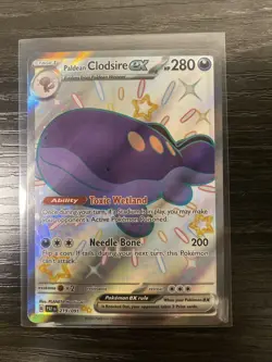 Paldean Clodsire ex 219/091 Paldean Fates Shiny Ultra Rare Holo Pokemon 2024 NM - Image 1