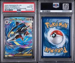 2025 POKEMON PFL PHANTASMAL FLAMES 127/094 MEGA SHARPEDO EX PSA 10 Gem Mint SIR - Image 3