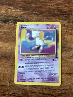 Pokemon TCG: 1999-2000 Vintage Rare -- Mew Promo #8 WOTC Black Star LP - Image 1