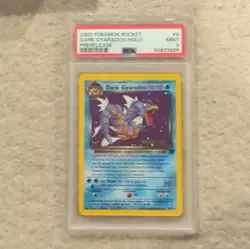Pokemon TCG Dark Gyarados 8/82 Team Rocket Prerelease Holo 2000 EN 70 HP PSA 9 - Image 1