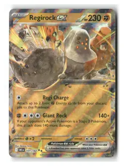 Regirock ex 101/182 Double Rare Destined Rivals Pokemon Near Mint - Image 1