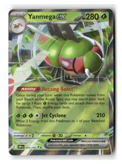 Yanmega ex 003/182 Double Rare Destined Rivals Pokemon Near Mint - Image 1