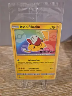 Sealed Ash's Pikachu SM108 'I Choose You' Movie Promo 2017 Pokemon English - Image 4