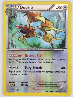 Dodrio 117/162 Pokemon - Reverse Holo XY Breakthrough MP - Image 1