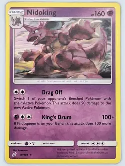 Nidoking 59/181 Pokemon - Sun & Moon Team Up MP - Image 1