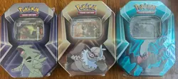 Pokemon Triple Whammy Tins - Set Of 3 - Tyranitar, Darkrai, Slaking - New - Image 1