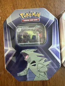 Pokemon Triple Whammy Tins - Set Of 3 - Tyranitar, Darkrai, Slaking - New - Image 2