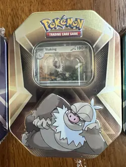Pokemon Triple Whammy Tins - Set Of 3 - Tyranitar, Darkrai, Slaking - New - Image 3