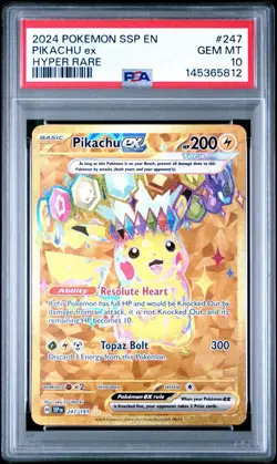 Pokemon Pikachu EX 247/191 PSA 10 - Image 1