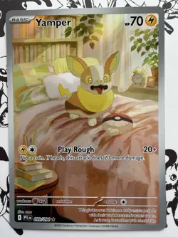 Pokemon TCG Yamper PFL EN 099/094 Full Art Holo Rare Basic Electric - Image 1