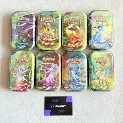 🇮🇹 8 x MINI TIN - ARTSET COMPLETO POKEMON EVOLUZIONI PRISMATICHE - ITA -SEALED - Image 1