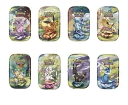 🇮🇹 8 x MINI TIN - ARTSET COMPLETO POKEMON EVOLUZIONI PRISMATICHE - ITA -SEALED - Image 3