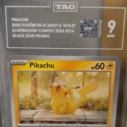 The Pokemon Company Pikachu 214 Scarlet & Violet Promo Illustration TAG 9 - Image 3