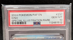 2024 Pokemon PAF EN Iono 237 Special Illustration Rare PSA 10 Gem Mint - Image 2