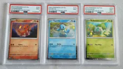 POKEMON TCG 3 GRADED CARD LOT. 151 Poster Collection. All PSA 9'S - Image 1