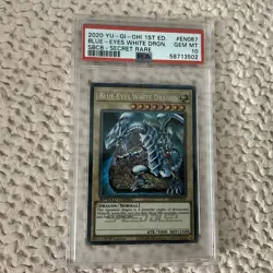 2020 YU-GI-OH! SPEED DUEL: BATTLE CITY BOX #EN087 BLUE-EYES WHITE DRAGON PSA 10 - Image 1