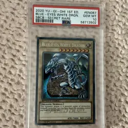 2020 YU-GI-OH! SPEED DUEL: BATTLE CITY BOX #EN087 BLUE-EYES WHITE DRAGON PSA 10 - Image 4