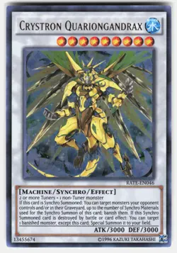 Crystron Quariongandrax Ultra Rare Raging Tempest RATE-EN046 NM - Image 1