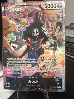 OP15-022 Brook Alt Art Leader Adventure on Kami’s Island One Piece TCG English - Image 1