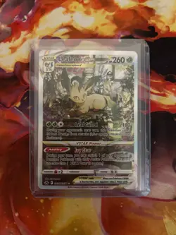 Leafeon VSTAR GG35/GG70 Holo Rare VSTAR Crown Zenith Galarian Gallery Pokemon NM - Image 1
