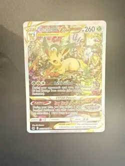 Pokemon Crown Zenith: Galarian Gallery Holo Leafeon VSTAR GG35/GG70 - NM - Image 3