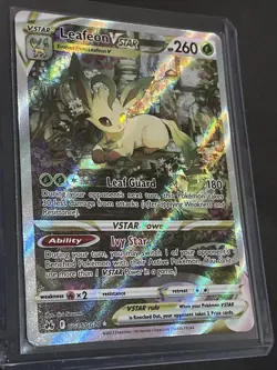 Pokemon Cards Leafeon VSTAR GG35/GG70 Crown Zenith Galarian Gallery Holo NM - Image 2