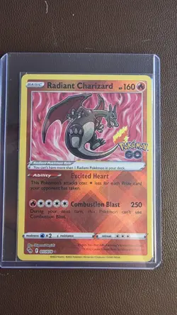 Pokemon TCG Radiant Charizard 011/078 Pokemon Go Radiant - Image 1