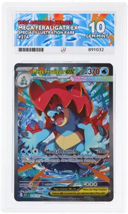 Mega Feraligatr Ex 274/217 Sir Ascended Heroes Pokemon Tcg ACE 10 - Image 1