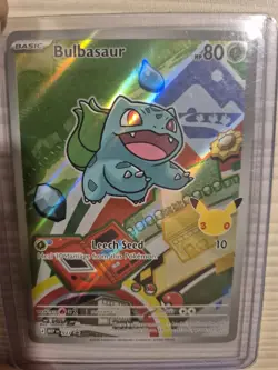 Pokemon Bulbasaur MEP 037 First Partner Illustration Rare Promo 30th Anniversary - Image 1