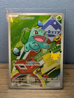 Pokemon Bulbasaur MEP 037 First Partner Illustration Rare Promo 30th Anniversary - Image 1