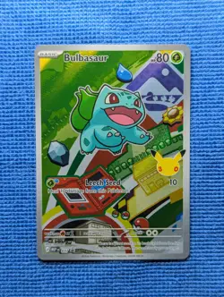 Pokemon Bulbasaur MEP 037 First Partner Illustration Rare Promo 30th Anniversary - Image 2