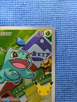 Pokemon Bulbasaur MEP 037 First Partner Illustration Rare Promo 30th Anniversary - Image 4