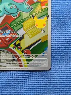 Pokemon Bulbasaur MEP 037 First Partner Illustration Rare Promo 30th Anniversary - Image 5