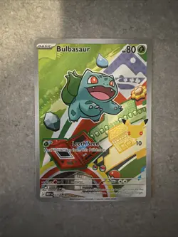 Pokemon Bulbasaur MEP 037 First Partner Illustration Rare Promo 30th Anniversary - Image 1