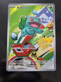 Pokemon Bulbasaur MEP 037 First Partner Illustration Rare Promo 30th Anniversary - Image 1