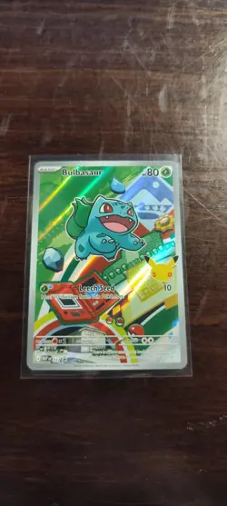 Pokemon Bulbasaur MEP 037 First Partner Illustration Rare Promo 30th Anniversary - Image 1
