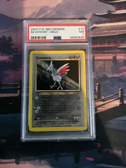 Pokemon Card Skarmory 13/111 Neo Genesis WOTC Holo Graded PSA 7 Vintage - Image 1
