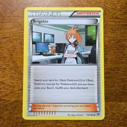 Brigette 134/162 - Breakthrough Uncommon Supporter 2015 - Pokemon TCG Card LP-MP - Image 1