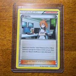 Brigette 134/162 - Breakthrough Uncommon Supporter 2015 - Pokemon TCG Card LP-MP - Image 5