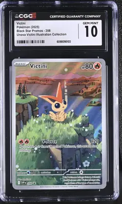 [ CGC 10 ] Victini #208 SV: Scarlet & Violet Promo Cards Pokemon TCG - Image 1