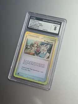 TV Reporter Reverse Holo Cgc 8 2003 EX Dragon 88/97 Card - Image 1