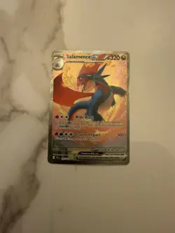 Pokemon Salamence ex Ultra Rare Holo Dragon SV09 187/159 HP320 ATK300 Card - Image 5