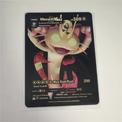 Pokemon Meowth VMAX Promo Card SWSH005 Sword & Shield Promo Regular - Image 1