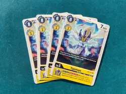 Taomon EX2-023 Playset Digital Hazard Digimon Card Game x4 - Image 1