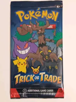 Pokemon Trick Or Trade 2024 Single Pack- 3 Cards Per Pack . Holo In Every Pack - Image 1
