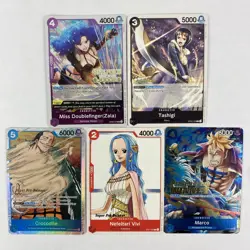 Lot of 5 One Piece Card Game TCG– Pre-Release / Promo / Judge Near Mint Read - Image 1
