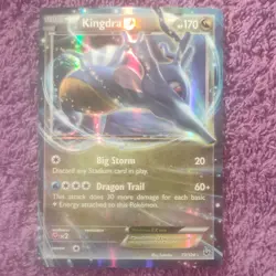 Pokemon Kingdra EX 73/124 Holo Rare 170 HP Dragon 2016 Pokemon TCG Card - Image 1