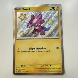Toxel Scarlet & Violet: Paldean Fates 140/091 Holo Shiny Rare Pokemon Card TCG - Image 1